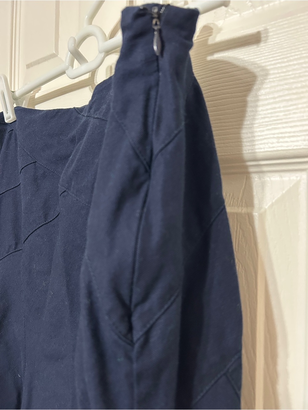 SHUKR Classic Navy Full-Length Maxi Skirt - Picture 3 of 7